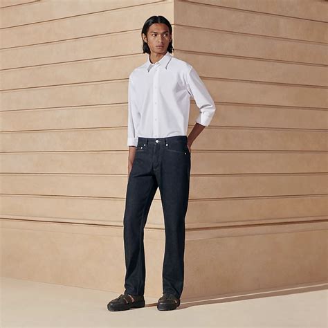 hermes jeans homme prix|hermes men's straight cut jeans.